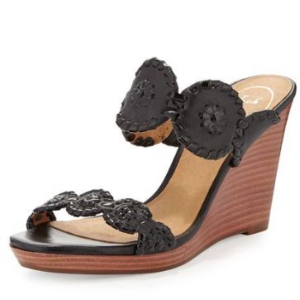 NEW Jack Roger Luccia Wedges black